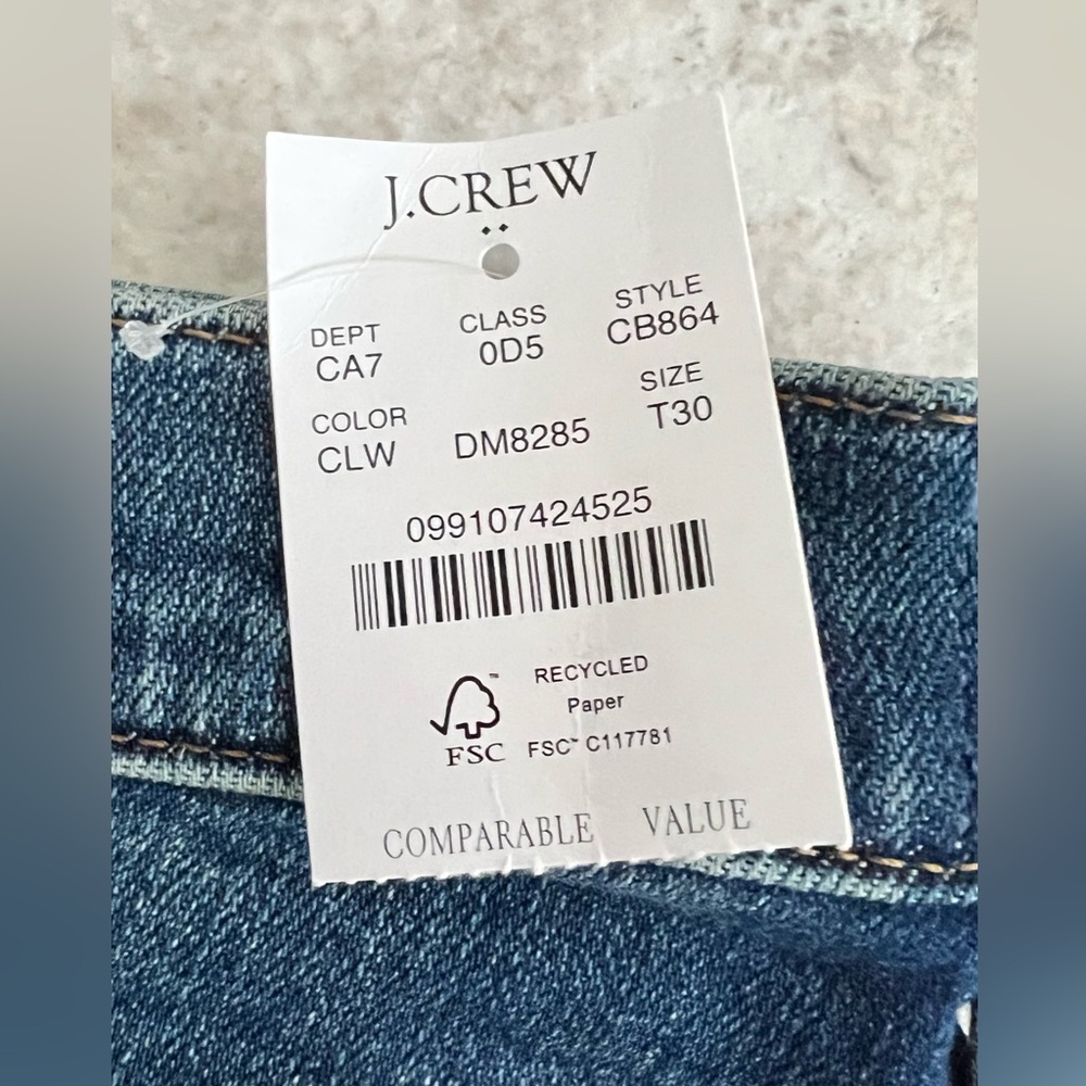 J.Crew Mid rise flare crop jean 30 NWT - Picture 6 of 10